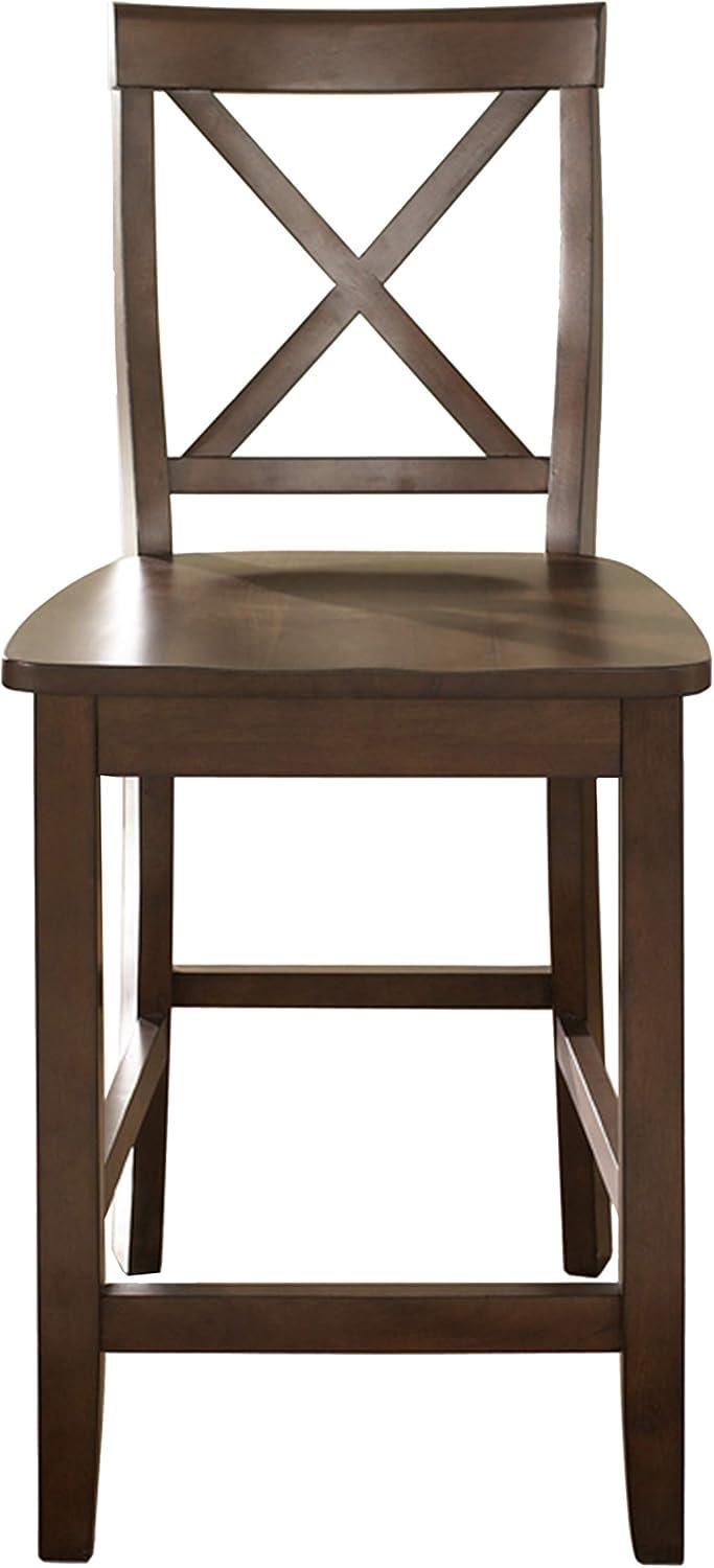 2pc X-Back Counter Height Barstools - Crosley