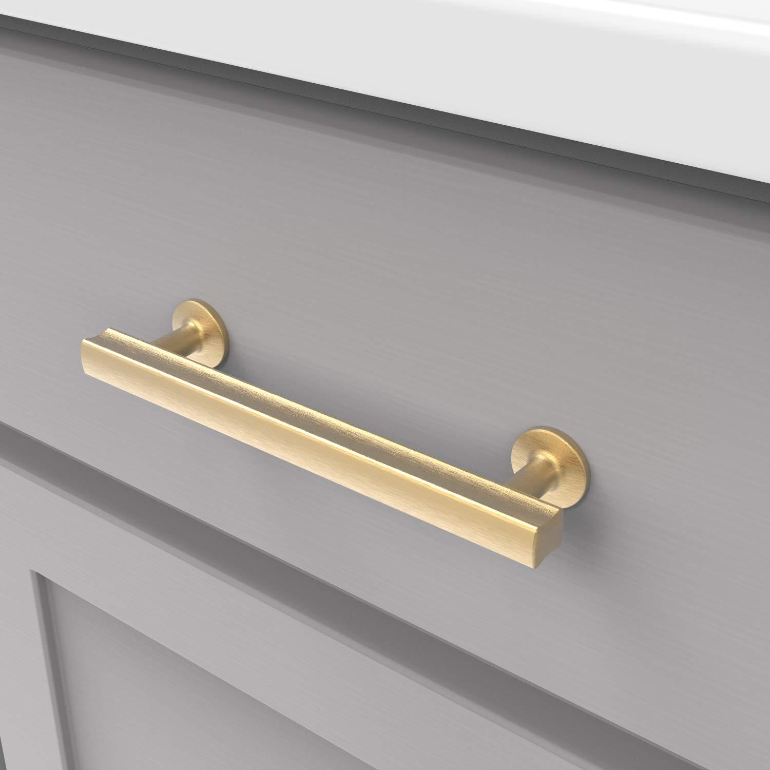 Woodward Kitchen Cabinet Handles, Solid Core Drawer Pulls for Cabinet Doors, 5-1/16" (128mm)