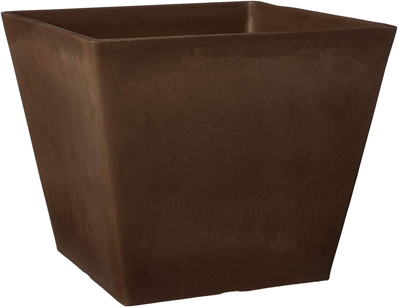 Modern Square Eco-Friendly Planter - 12" Rust & Weather Resistant