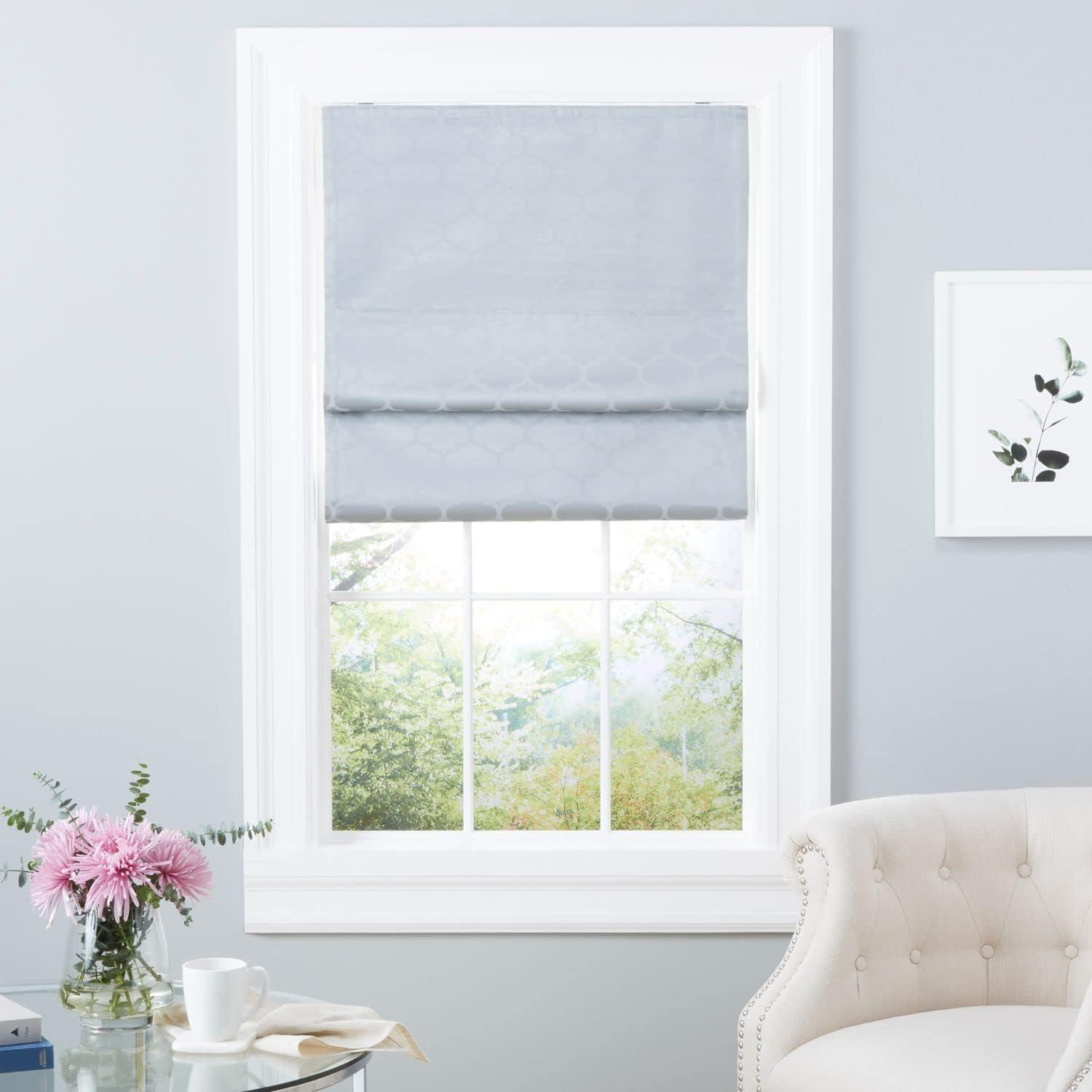 Amalgamated Textiles Montague Trellis Blackout Roman Shade