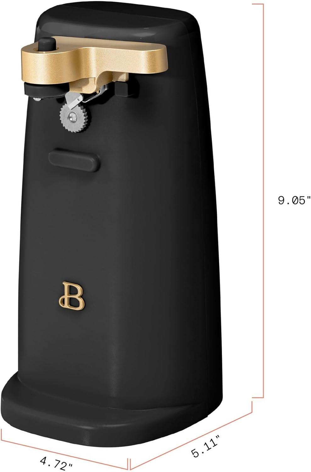 Beautiful Easy-Prep Electric Can Opener, Black Sesame by Drew Barrymore