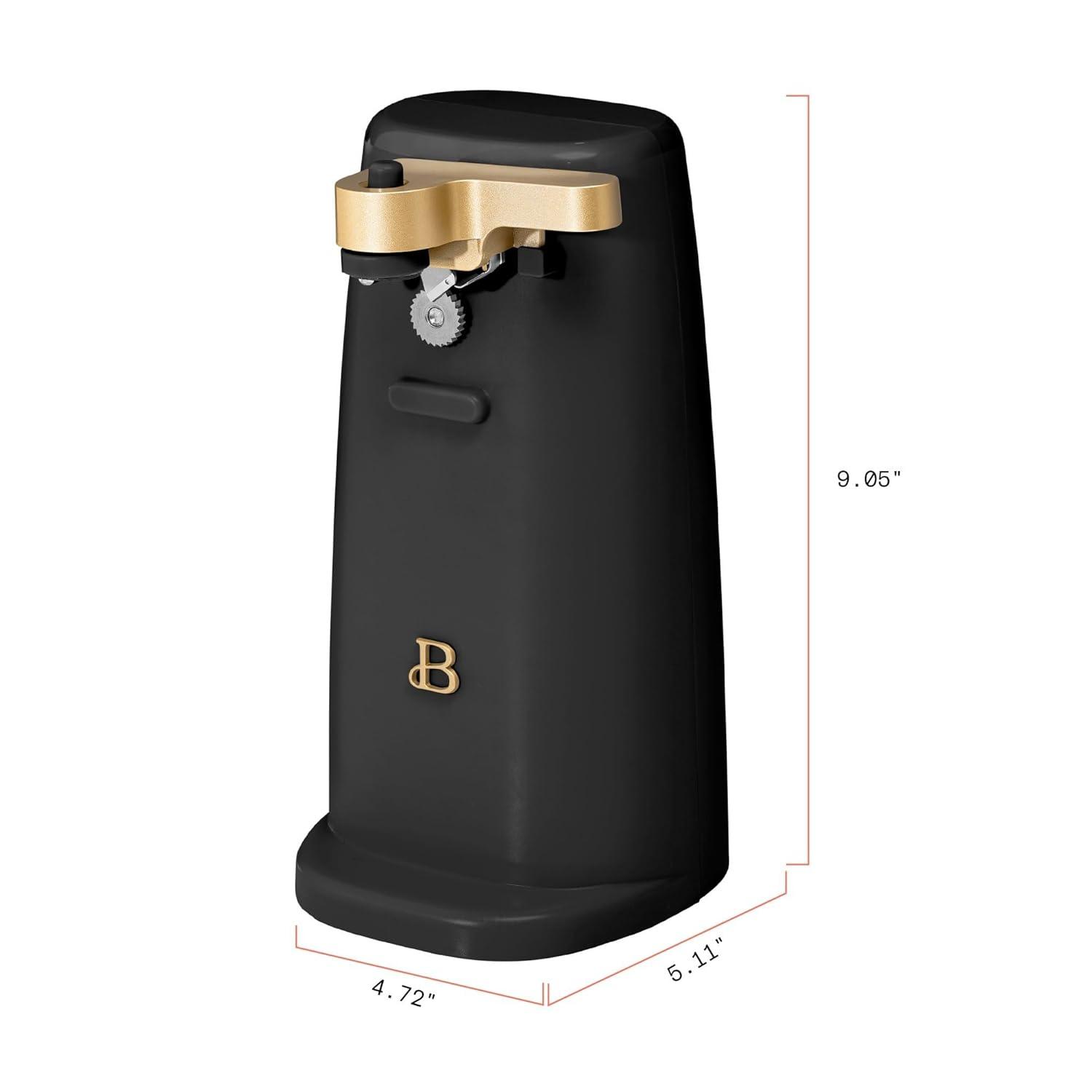 Beautiful Easy-Prep Electric Can Opener, Black Sesame by Drew Barrymore