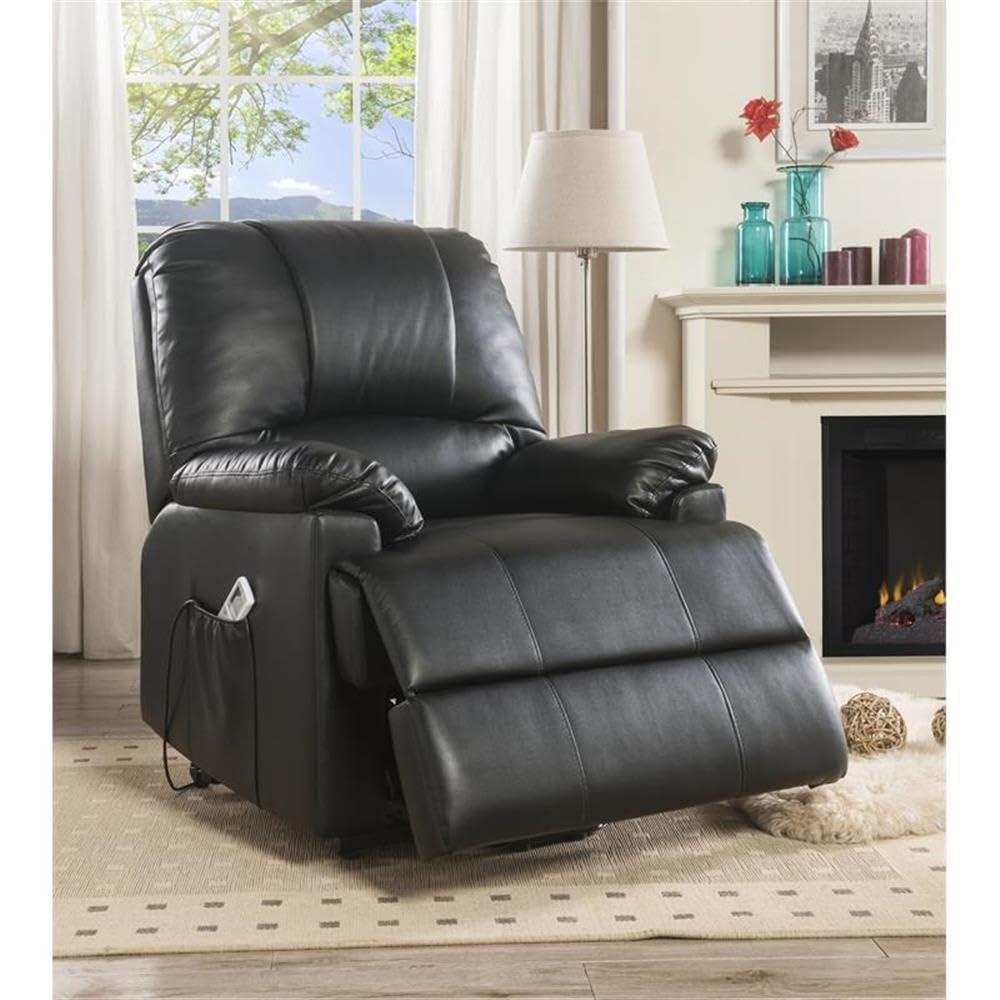 ACME Ixora Recliner with Power Lift and Massage in Black