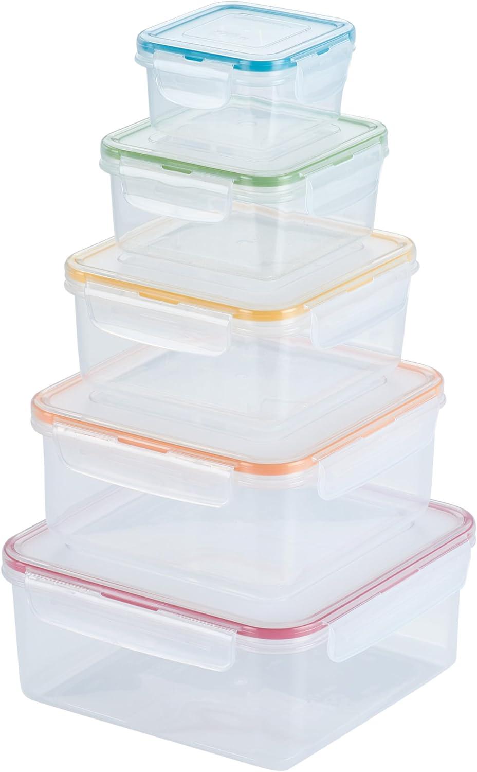 Easy Essentials 10 Piece Square Food Storage Container Set