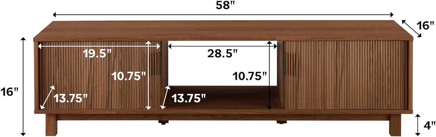 Farmann Reeded 2-Door TV Stand