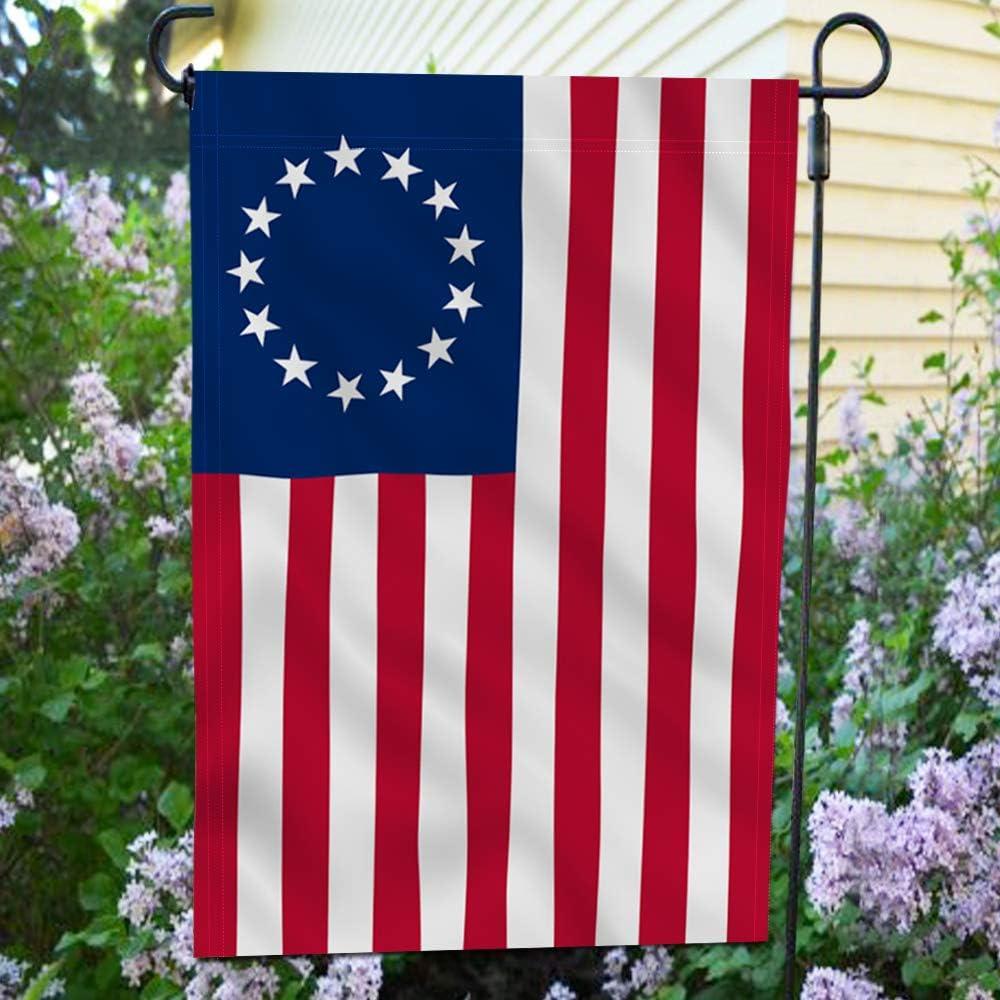 ANLEY Garden Flag USA Betsy Ross - Decorative U.S. Historic American Garden Flags 18 X 12.5 Inches