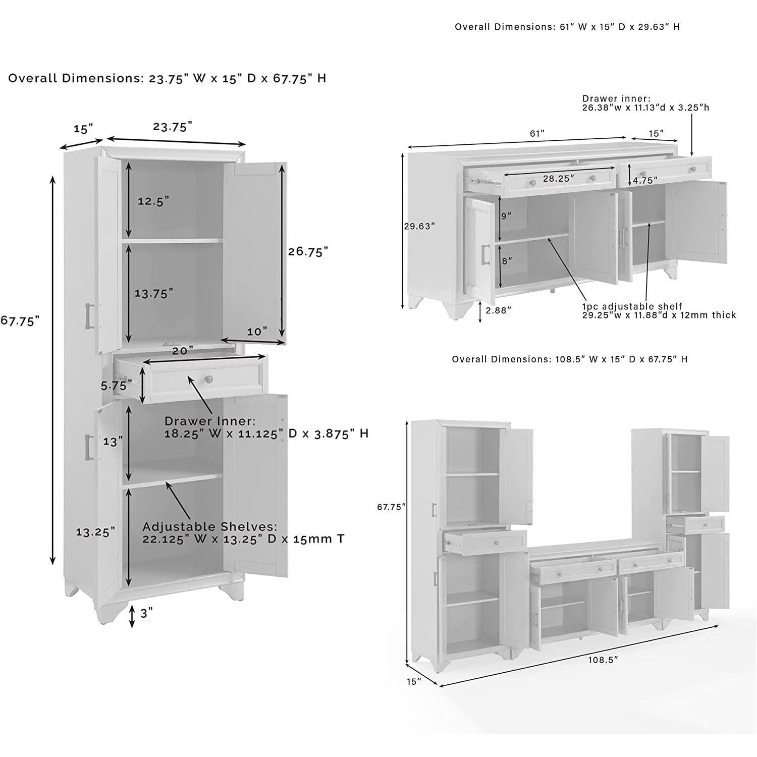 Tara Entertainment Center for TVs up to 65"