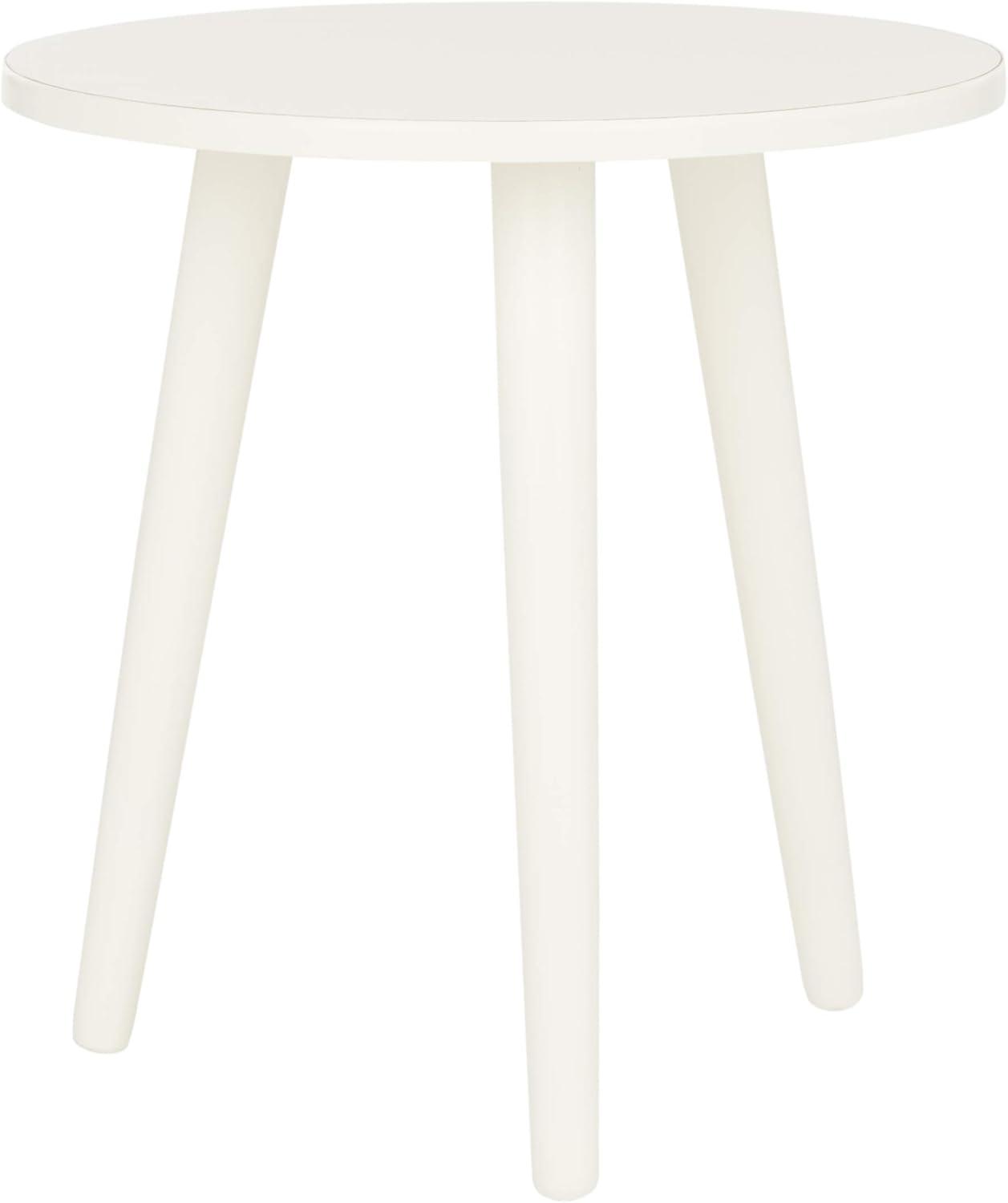 Orion Round Accent Table - Vintage White - Safavieh.