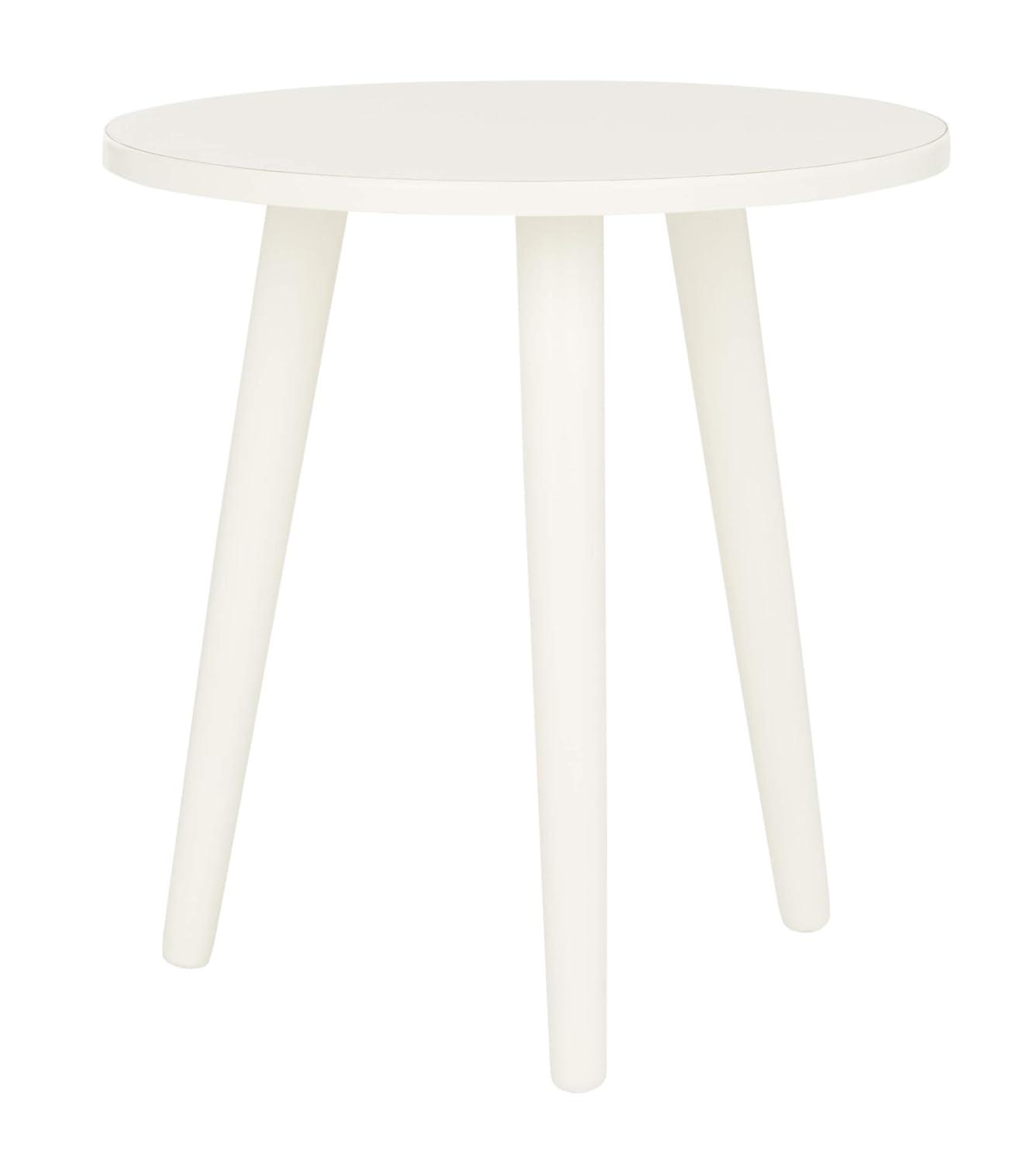 Orion Round Accent Table - Vintage White - Safavieh.