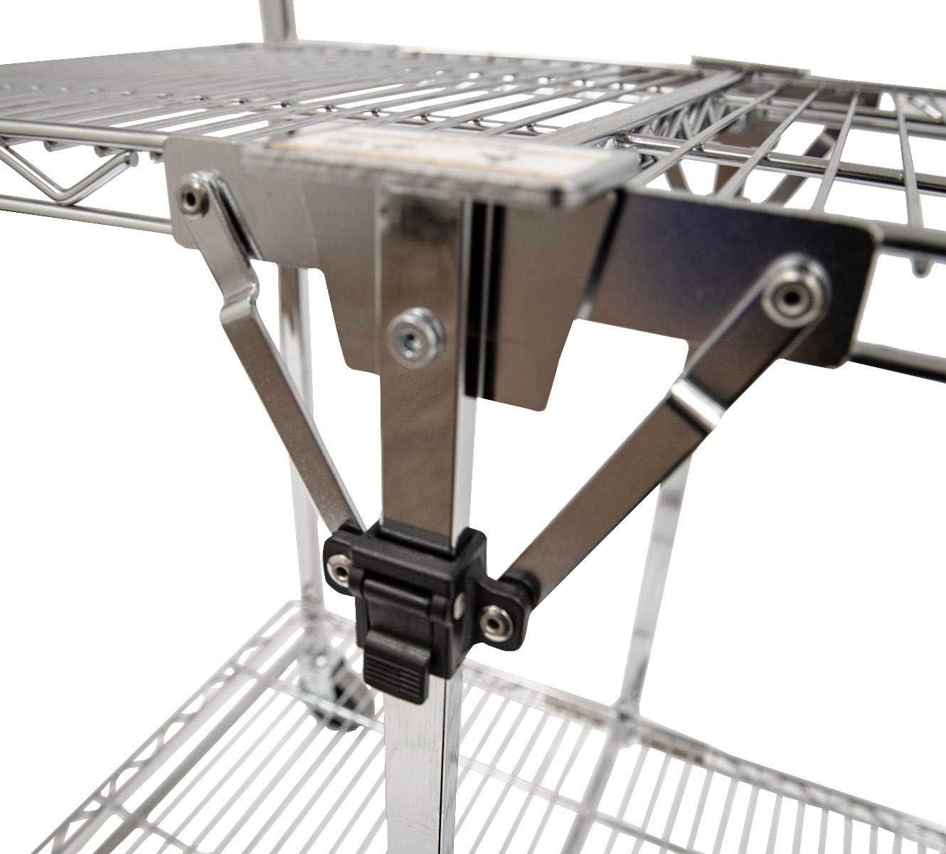 Two Shelf Collapsible Wire Utility Cart