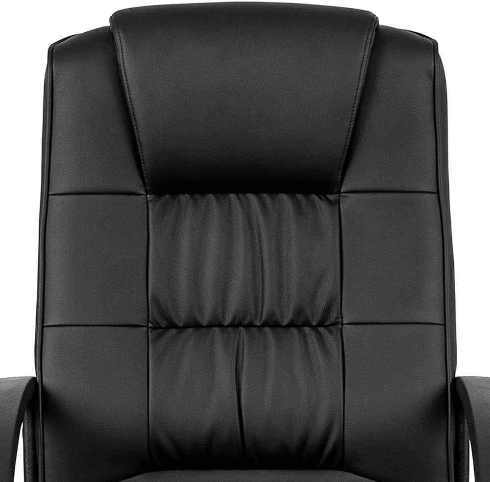 Flash Furniture Biscayne Flash Fundamentals High Back Black LeatherSoft-Padded Task Office Chair with Arms