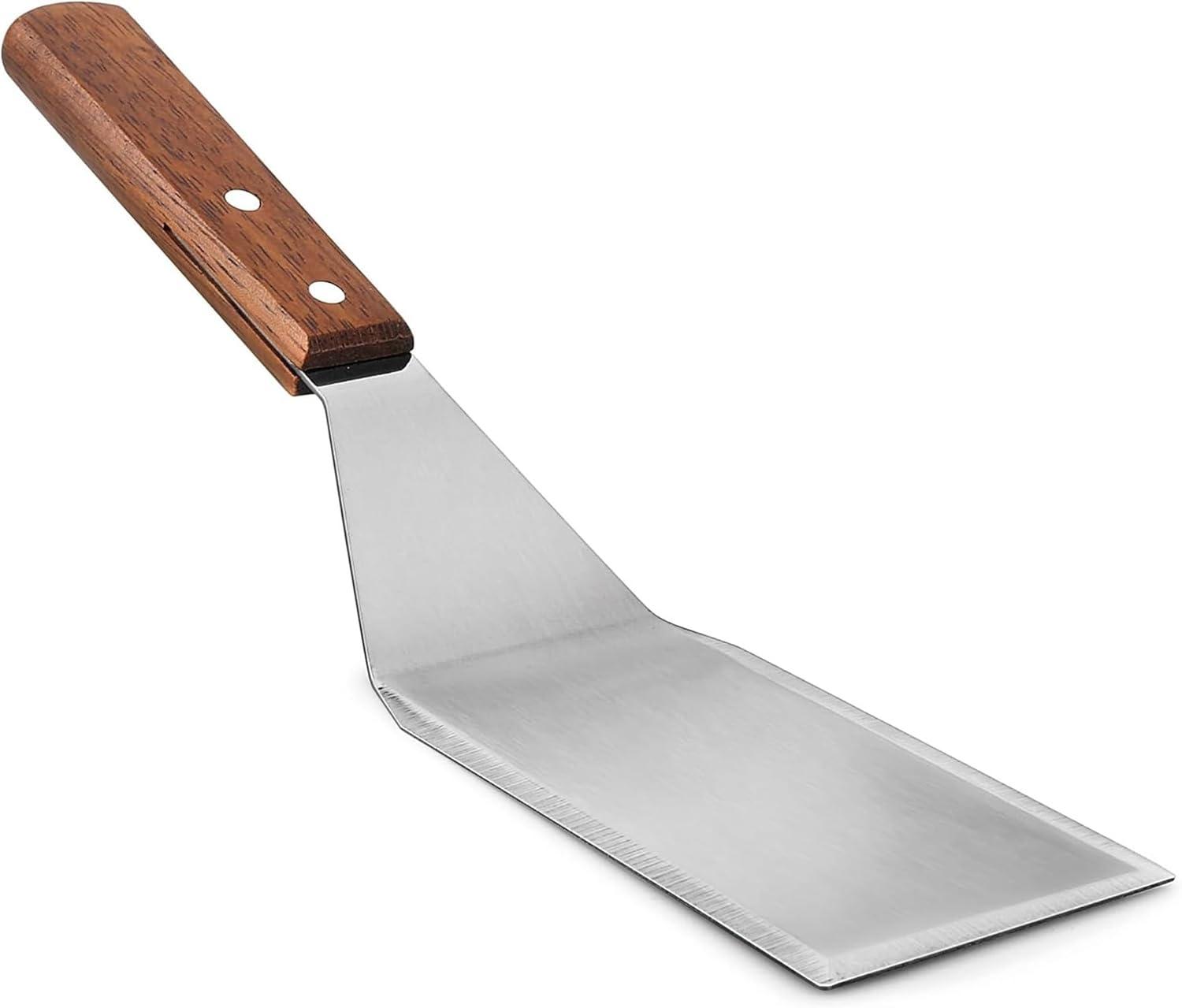 Stainless Steel Spatula with Wood Handle for Cooking