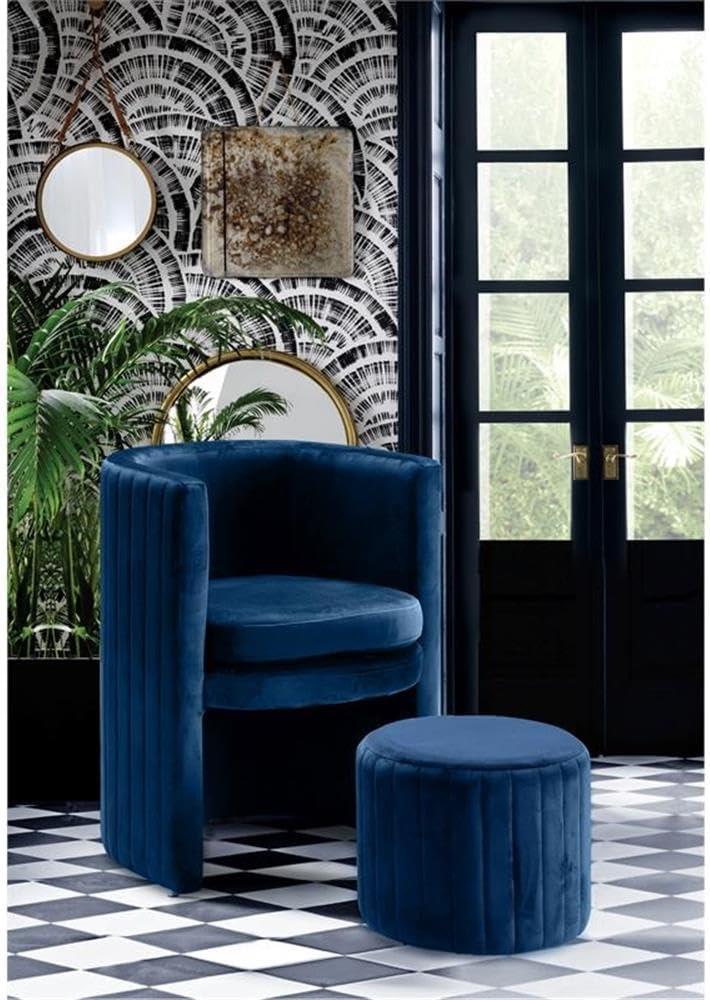 Maykoosh Art Deco Dreams Cream Velvet Accent Chair