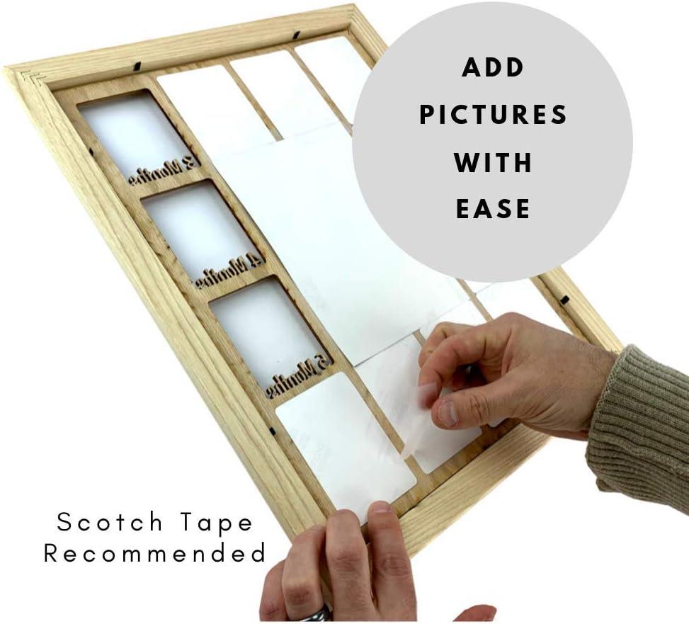 Black Wood Collage Picture Frame with White Mat for Graduation