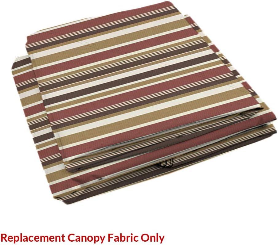 Garden Winds Signature Series 10 x 10 Two-Tiered Replacement Gazebo Canopy Top Cover - Stripe Canyon