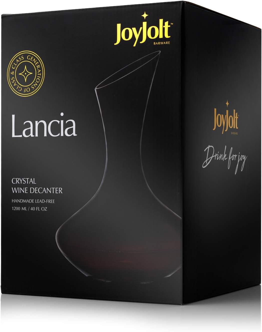 JoyJolt Lancia Glass Wine Decanter