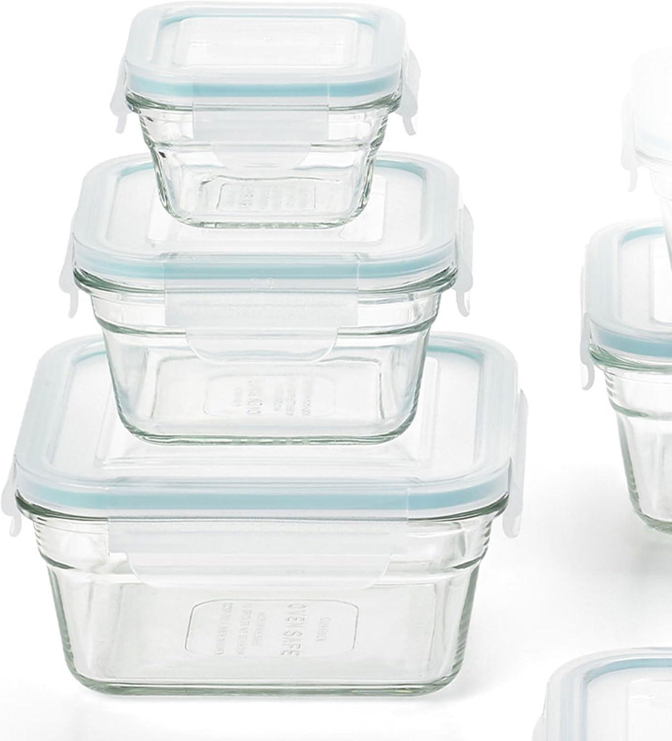 Glasslock Glass Food Storage - Set of 8 Containers and 8 Lids