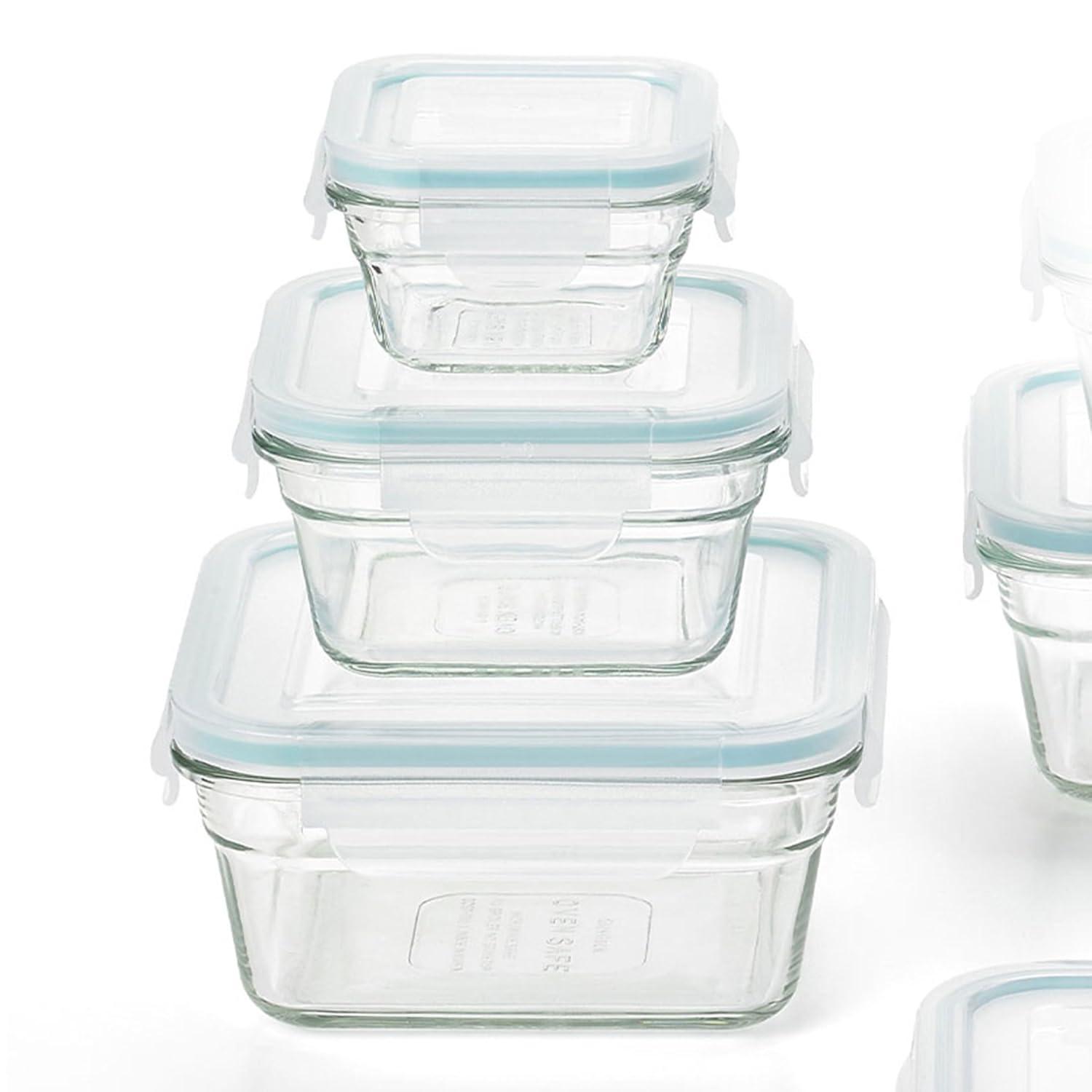 Glasslock Glass Food Storage - Set of 8 Containers and 8 Lids