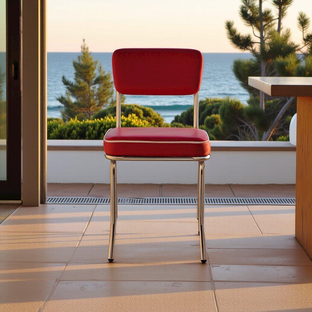 Newline Retro Upholstered Dining Side Chair (Set Of 2)