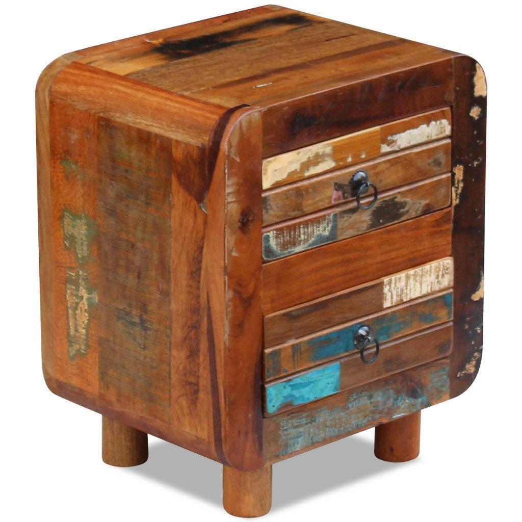 Night Cabinet Solid Reclaimed Wood 16.9"x13"x20"