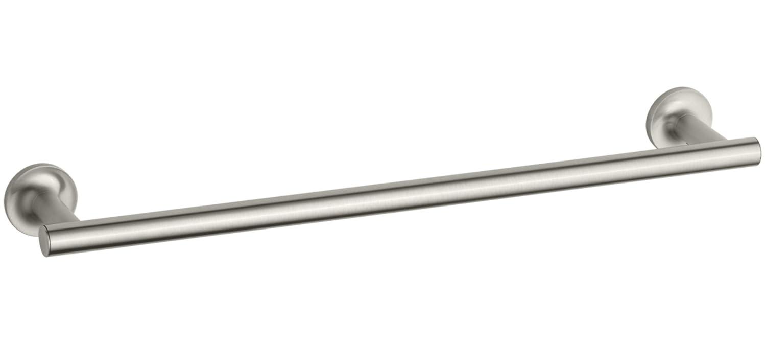 Purist® 24" Wall Mounted Round Towel Bar, Metal Wall-Mounted Towel Holder