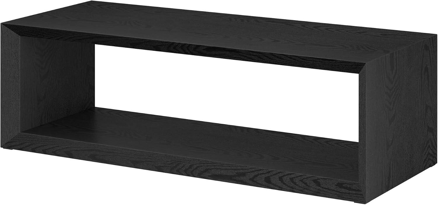 Foxtrot Faux Wood Coffee Table With Shelf