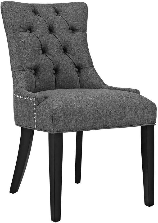 Modway Regent Dining Side Chair Fabric Set of 2 - Gray