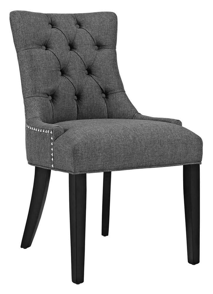 Modway Regent Dining Side Chair Fabric Set of 2 - Gray