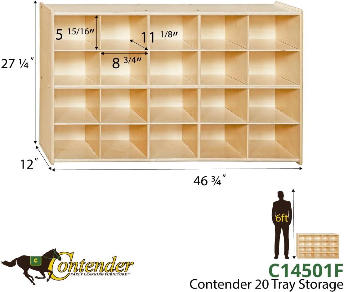Wood Designs Contender 20 Compartment Cubby