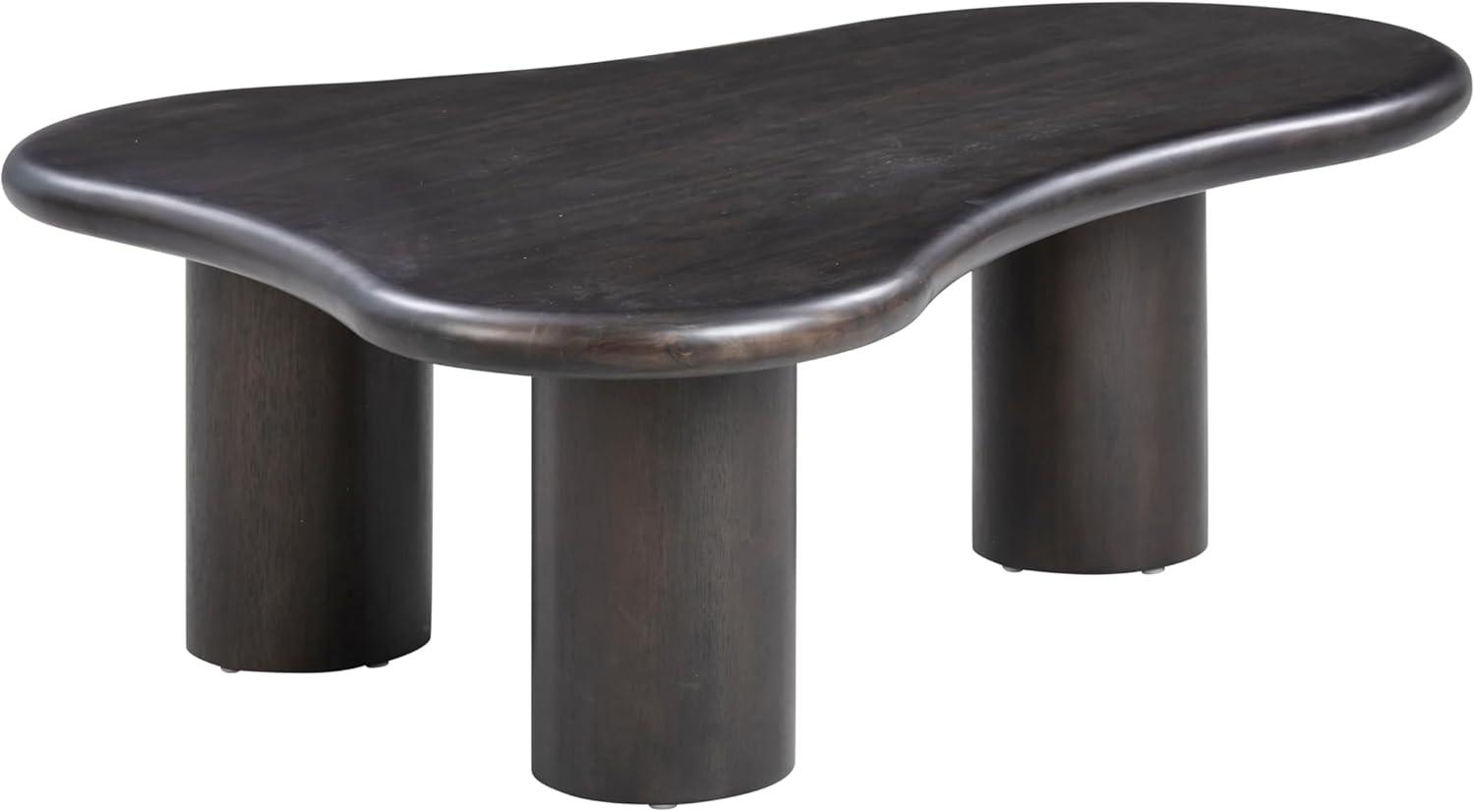 Gotham Black Free Form Wood Coffee Table