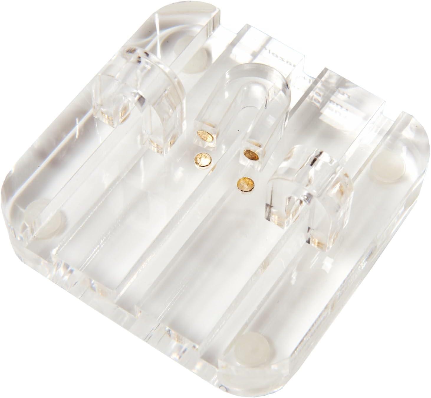 Clear Acrylic and Gold Desktop Cable Organizer