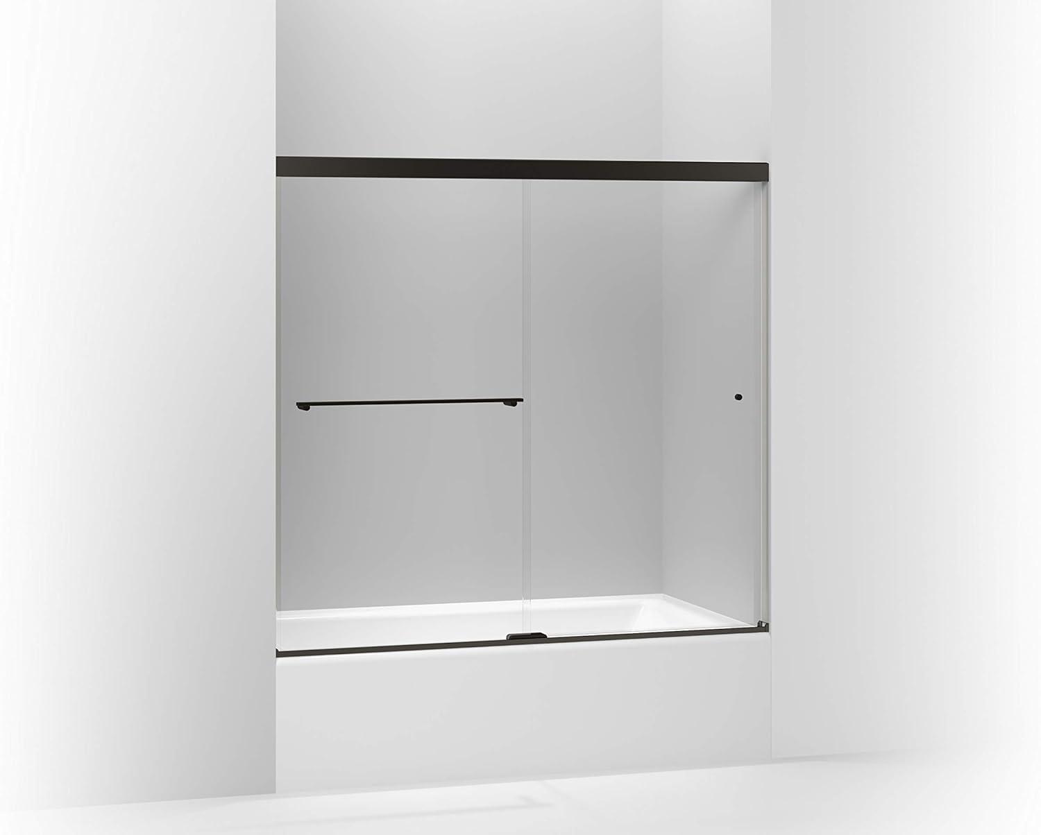Revel 59.63'' x 55.5'' Double Sliding Bath Door with CleanCoat® Technology