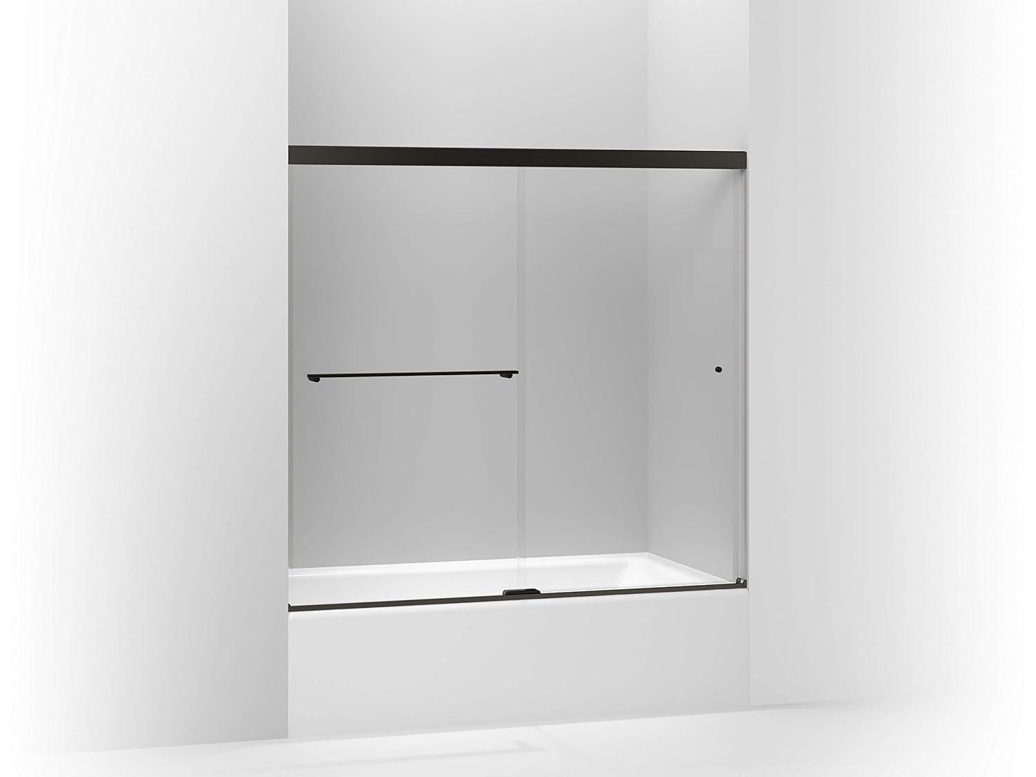 Revel 59.63'' x 55.5'' Double Sliding Bath Door with CleanCoat® Technology