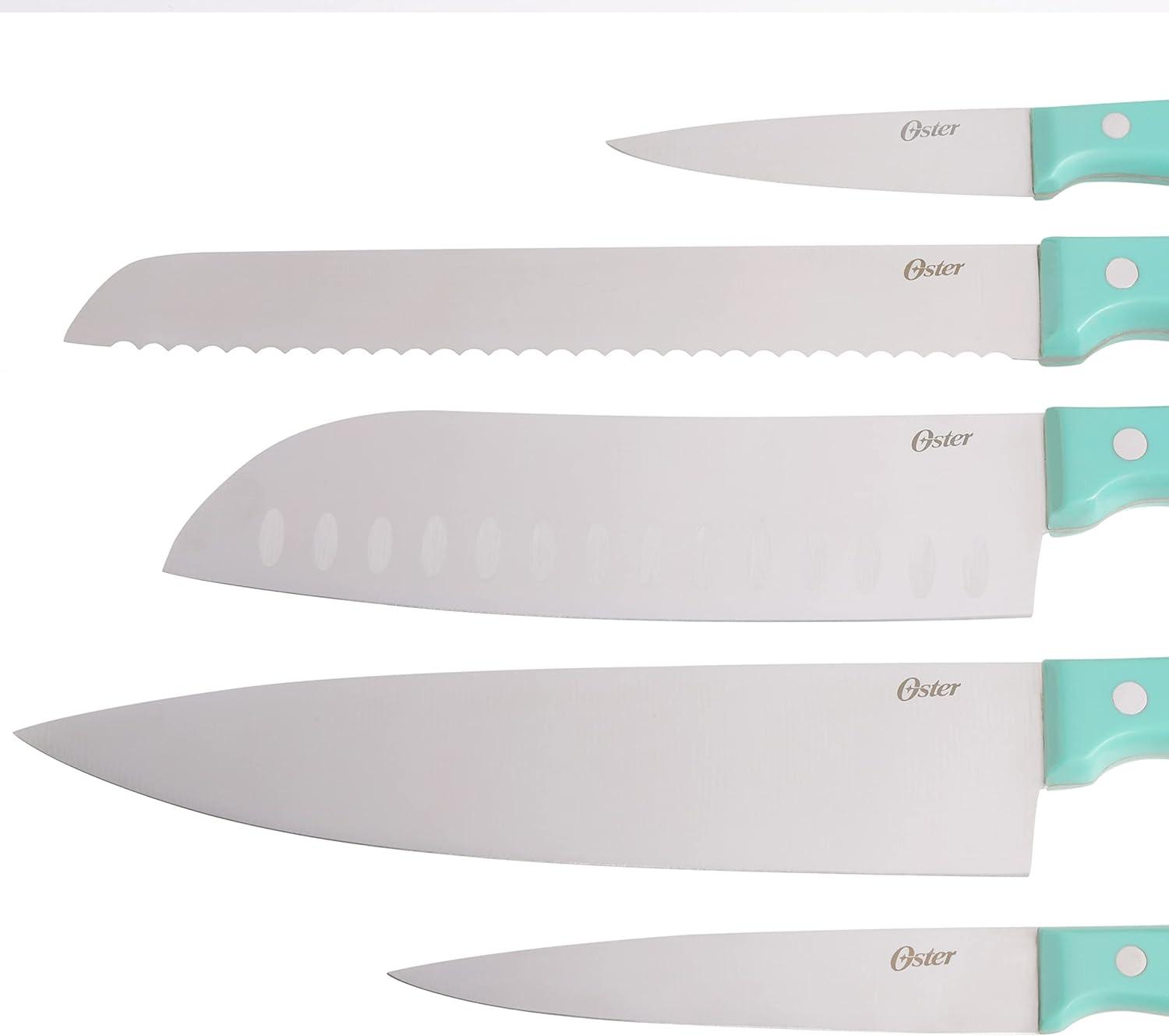 Oster Scottsdale 14 PC Cutlery Set - Turquoise