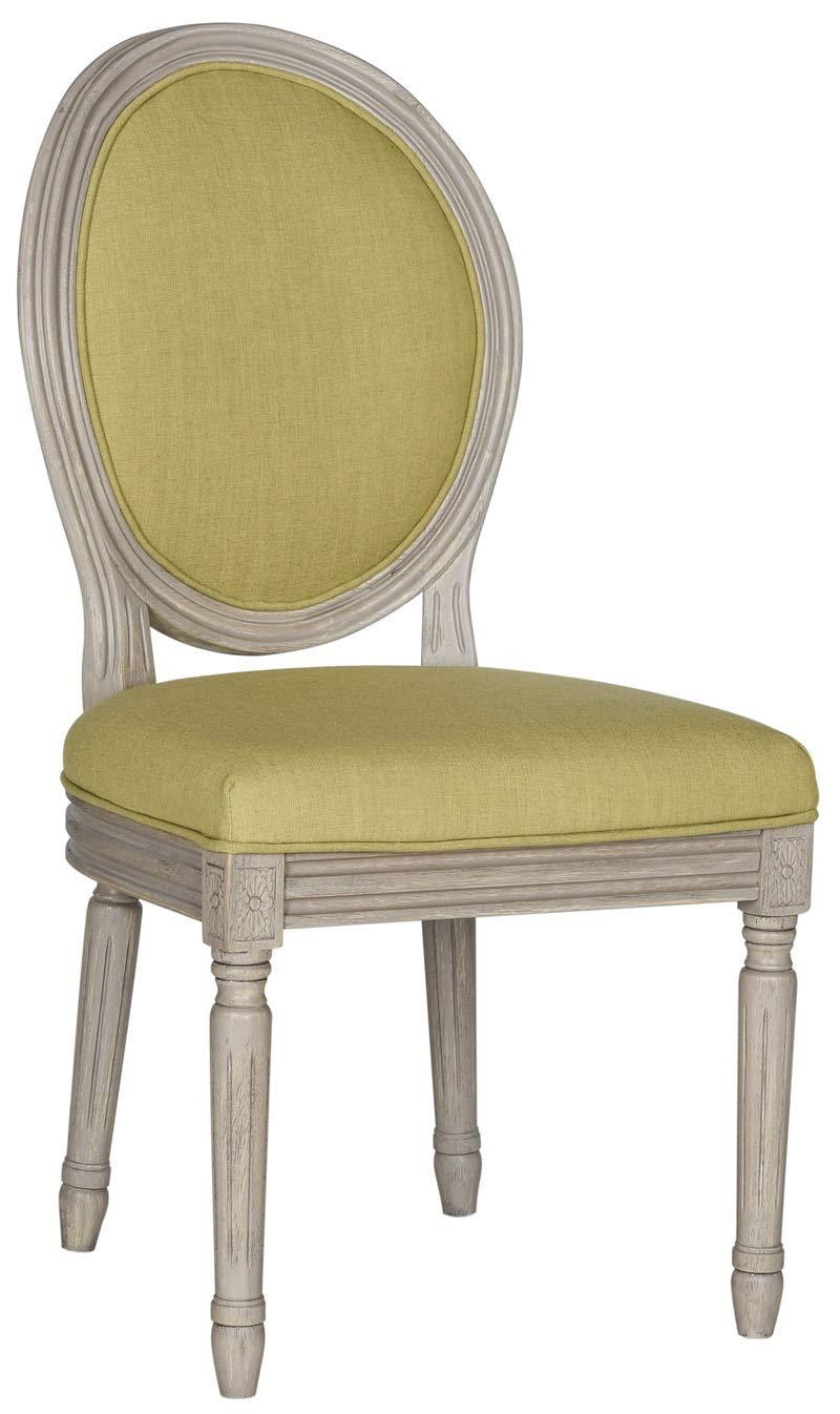 Holloway 19''H French Brasserie Oval Side Chair (Set of 2) - Navy/Cream - Safavieh