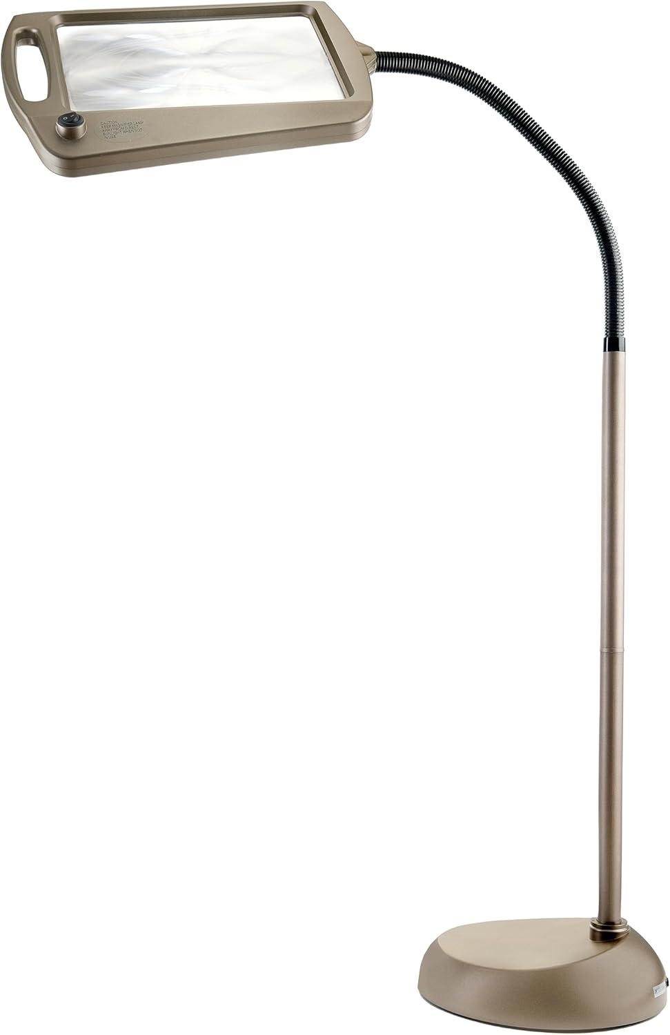 daylight24 Lámpara de Pie Lupa de Página Completa Bronce