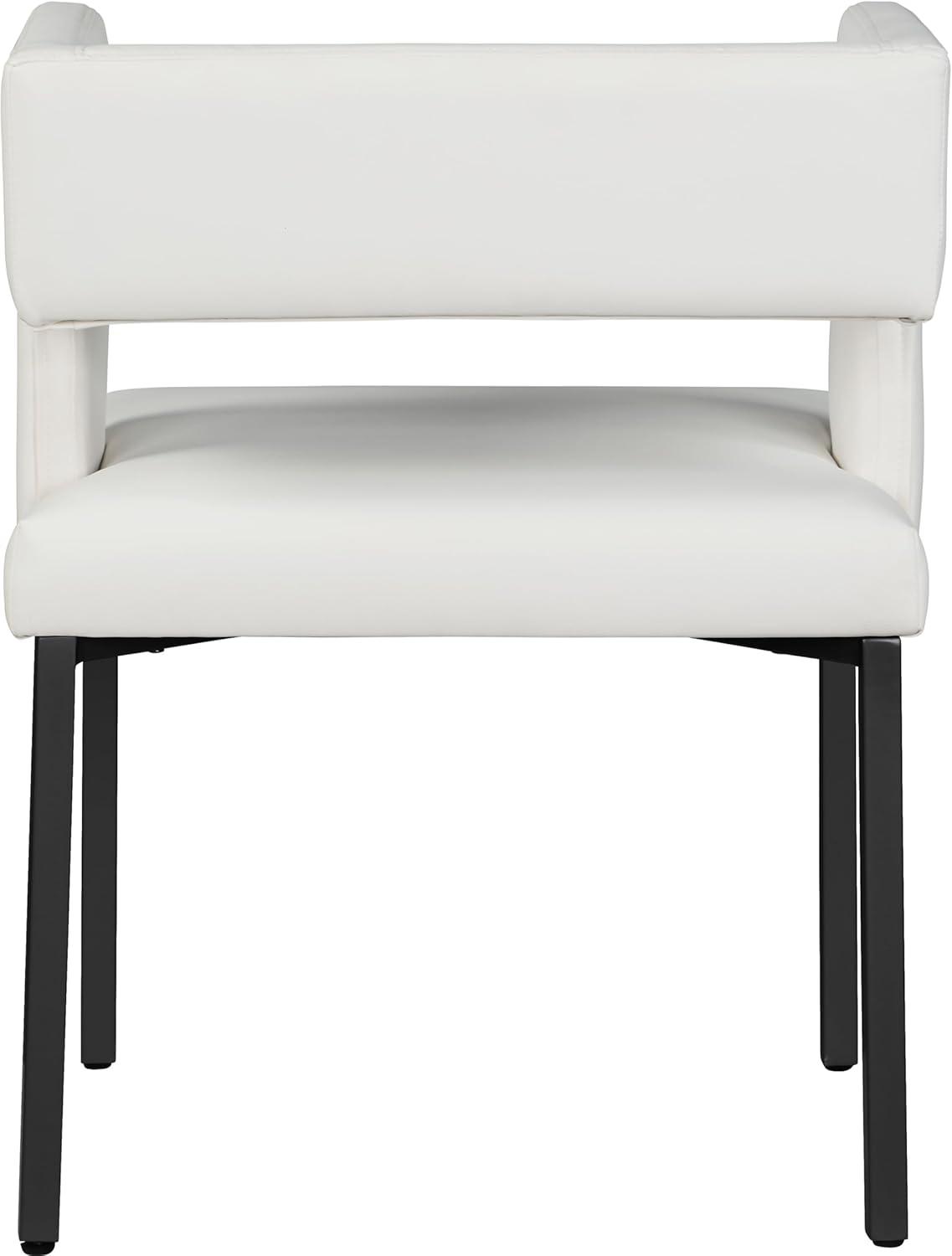 Inga Upholstered Arm Chair in White