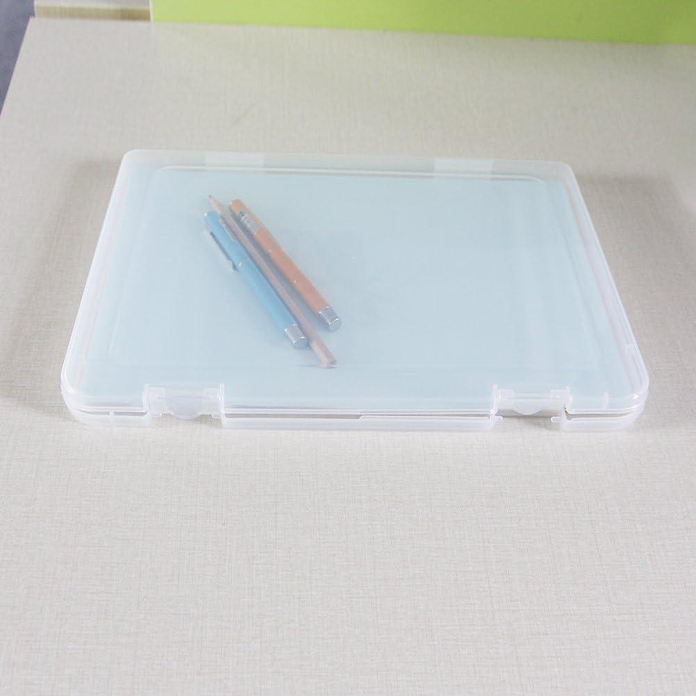 Clear Stackable A4 Document Storage Box with Flip Top