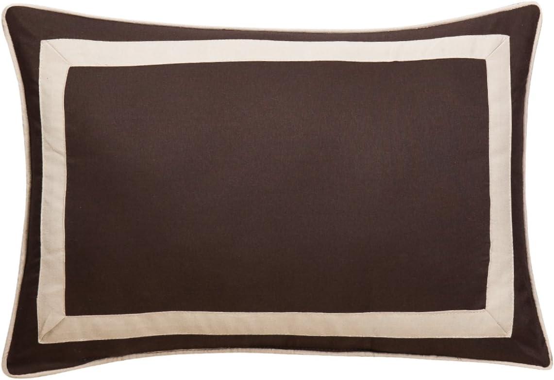 8 Pc. Neal Hotel Collection 2 Tone banded Geometrical Embroidered, Quilt in a bag, Includes sheets set, Shams and