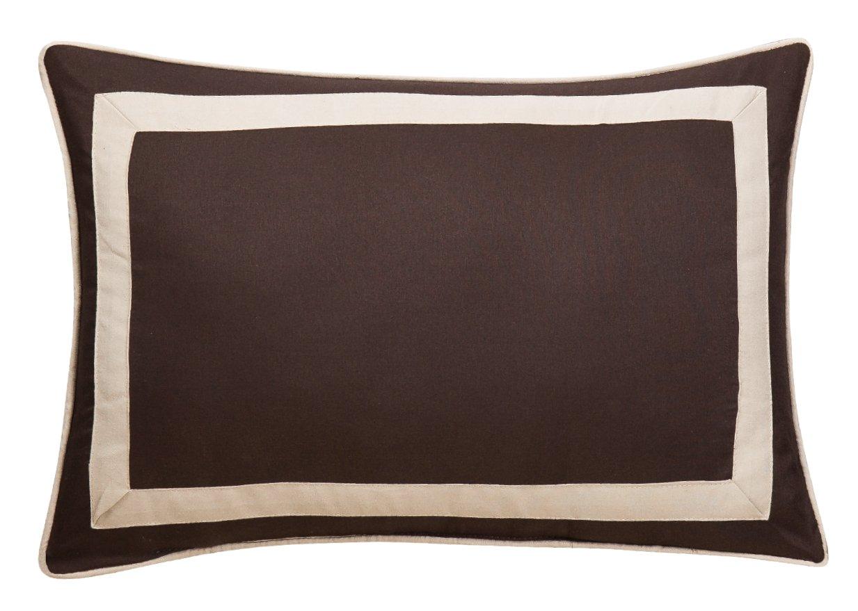 8 Pc. Neal Hotel Collection 2 Tone banded Geometrical Embroidered, Quilt in a bag, Includes sheets set, Shams and