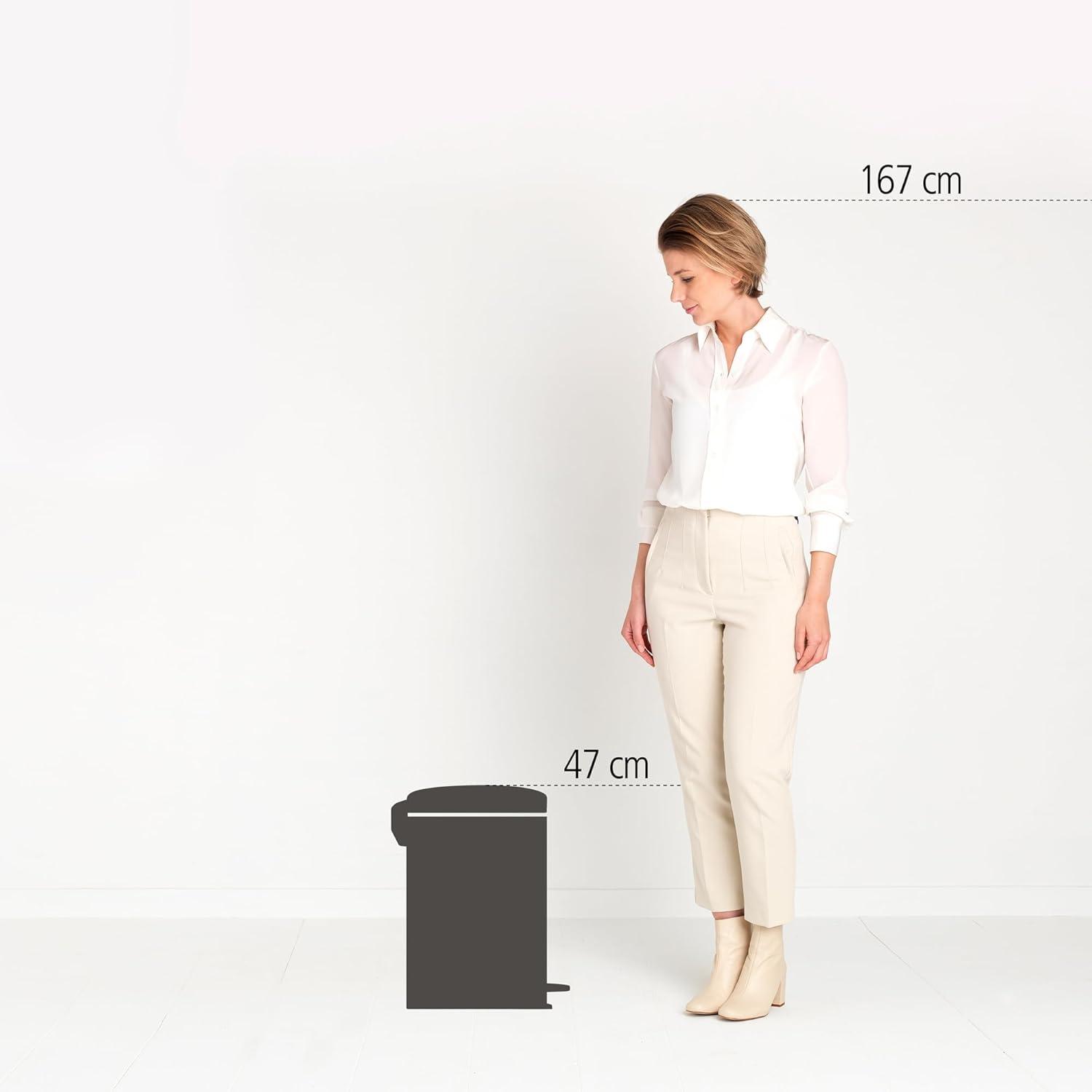 Brabantia Newicon Step On Trash Can, 5.3 Gallon (20 Liter)