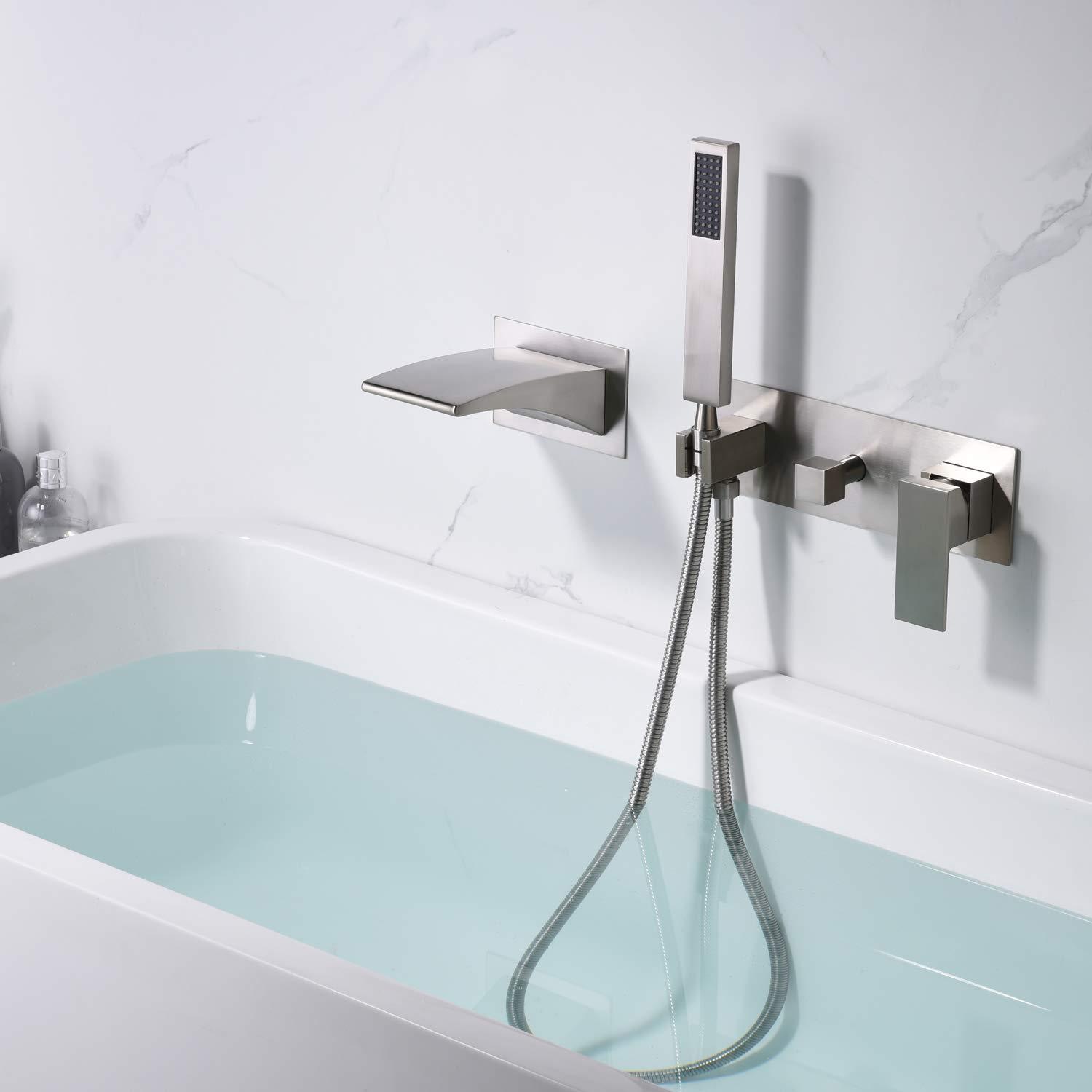 sumerain S2121BGW 1 Handle Bathroom Waterfall Faucet with Diverter