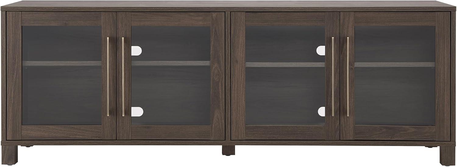 Evelyn&Zoe Quincy Rectangular TV Stand for TV's up to 75", Alder Brown