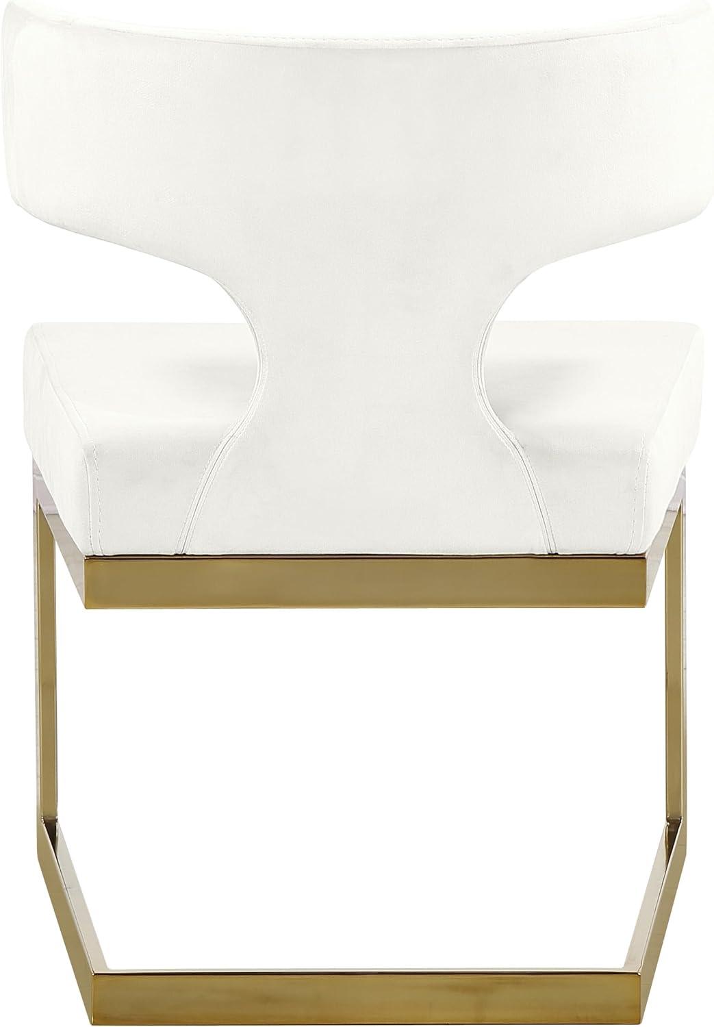 Meridian Furniture Alexandra Cream Velvet Dining Chair