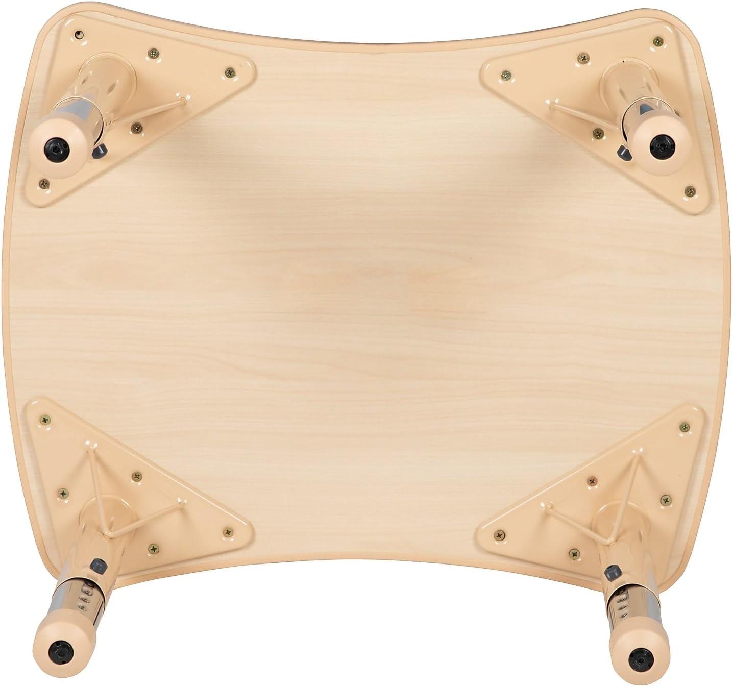 Flash Furniture Goddard Rectangle Plastic Adjustable Height Kids Activity Table