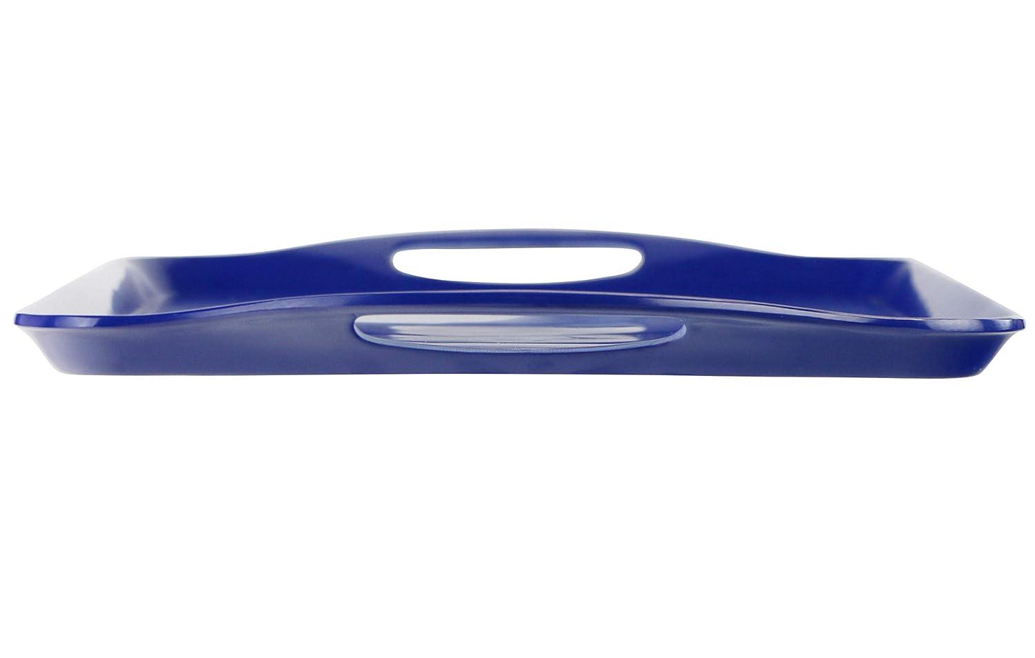 Reston Lloyd Multi-Purpose 18" Rectangle Melamine Plastic Handled Tray