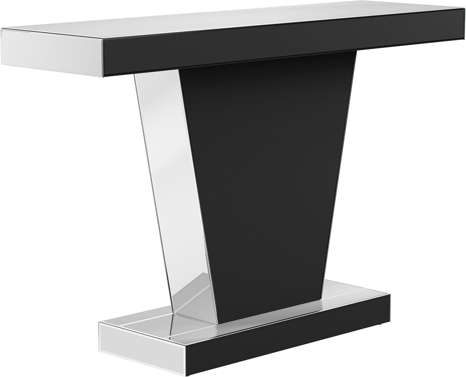 Coaster Crocus Modern Rectangular Glass Console Table Silver