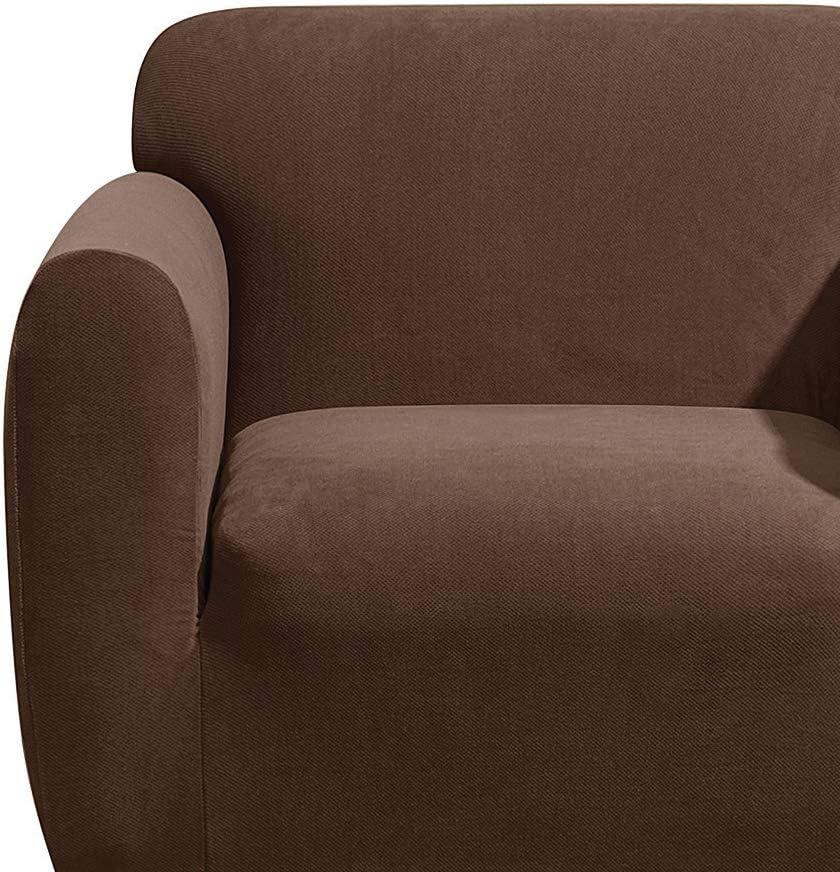 SureFit  Stretch Morgan 1 Piece Chair Slipcover Chocolate