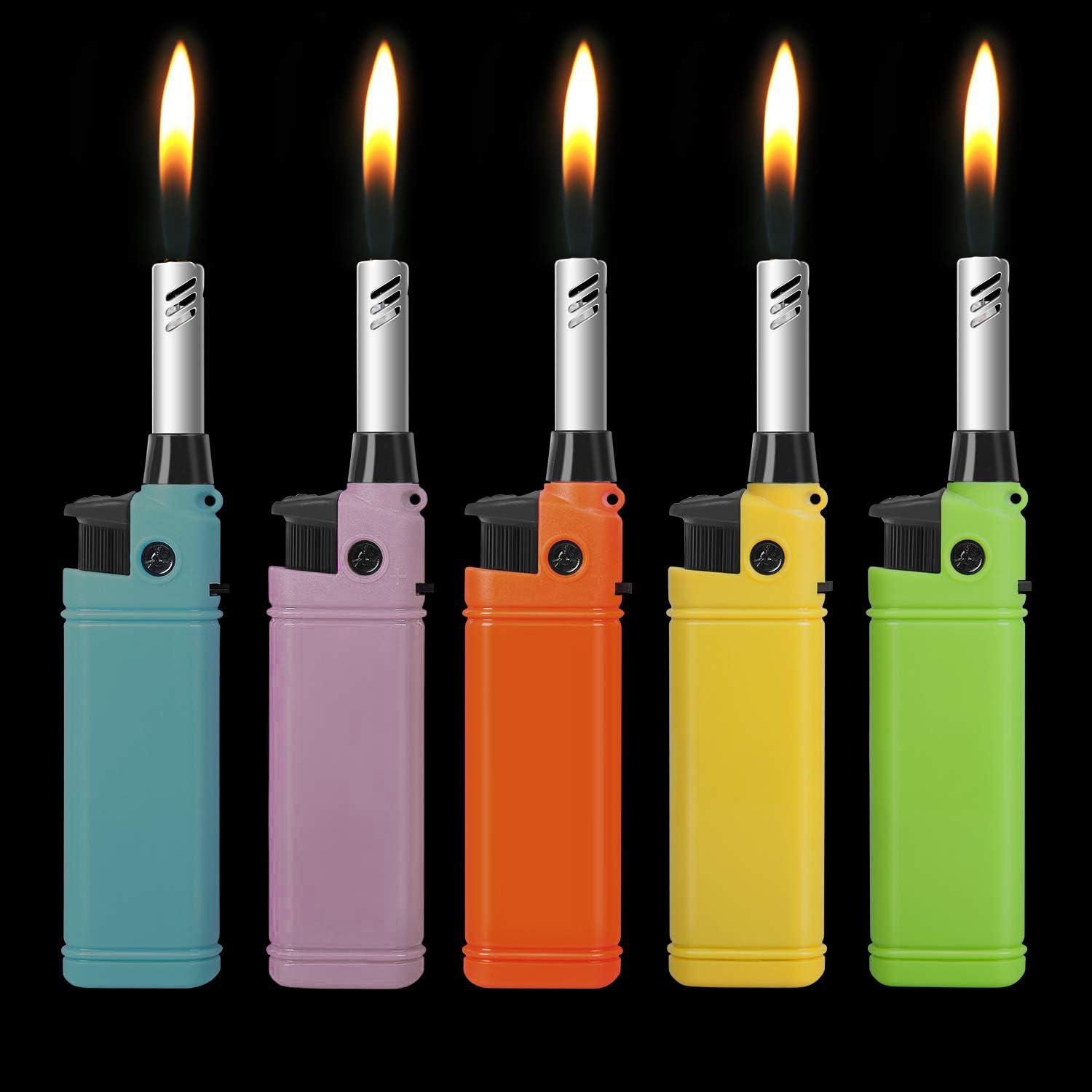 Navpeak Mini Handy Refillable Candle Lighter Set in Assorted Colors