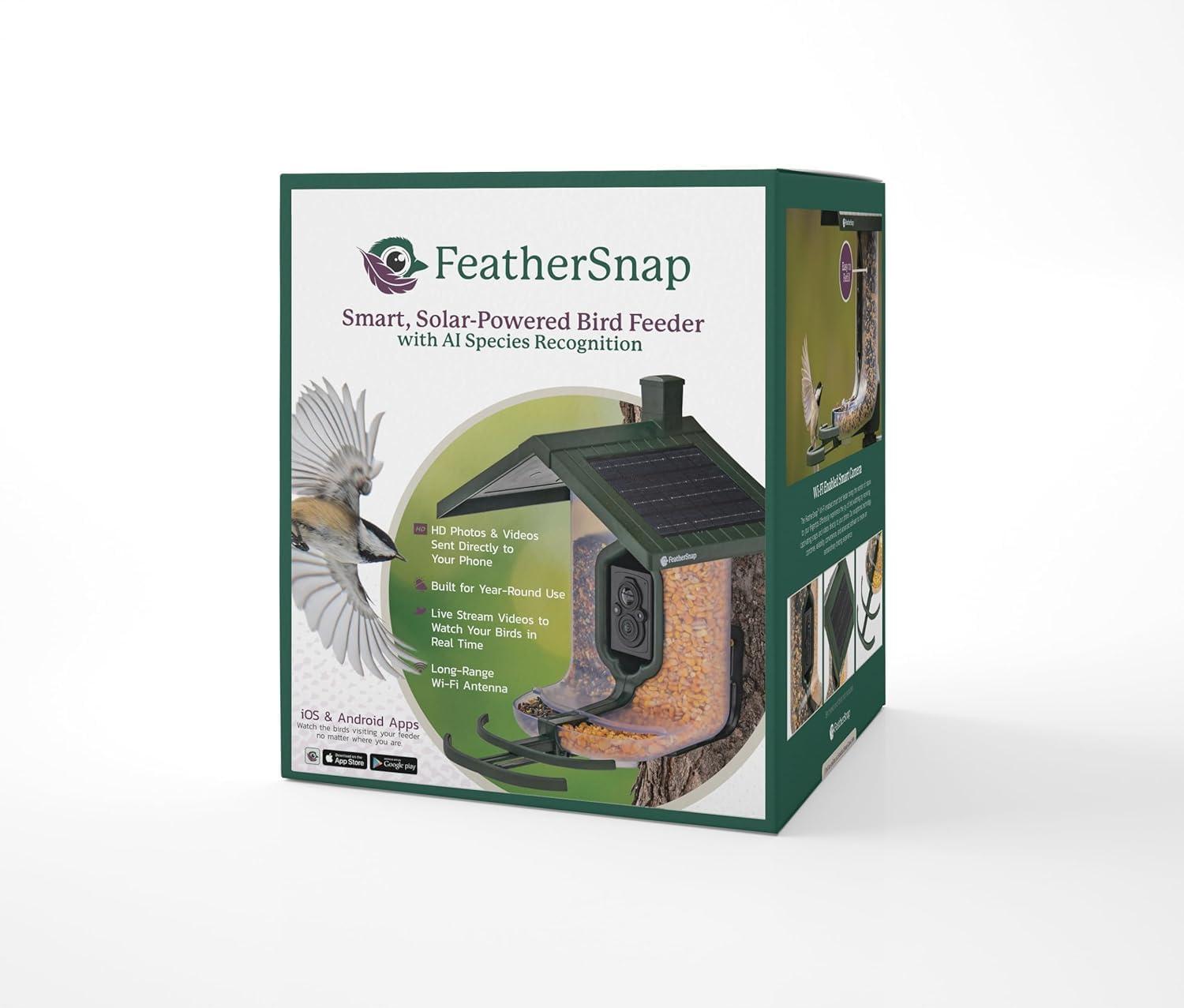 Feathersnap Scout WiFi Solar-Powered Smart Bird Feeder